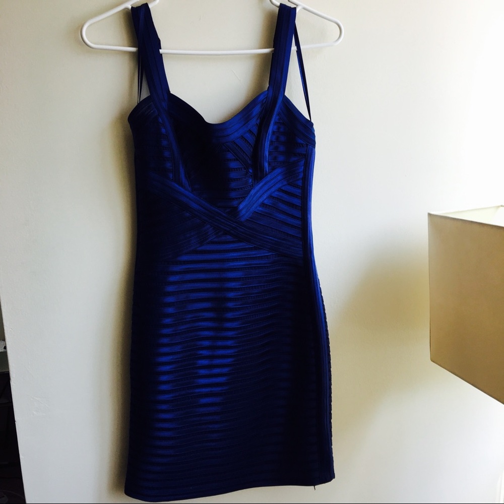 SOLD - BCBG Maxazria Blue Cocktail Dress - sz 2